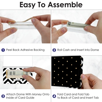 Big Dot Of Happiness Tassel Worth The Hassle - Gold - DIY Assorted Graduation Cash Holder Gift - Funny Money Cards - Set Of 6 2 Big Dot Of Happiness Tassel Worth The Hassle - Gold - DIY Assorted Graduation Cash Holder Gift - Funny Money Cards - Set Of 6 - Image 2