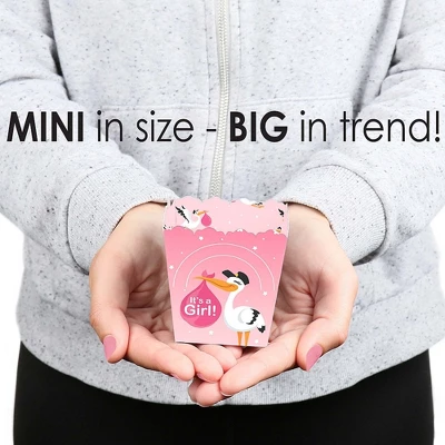 Big Dot Of Happiness Girl Special Delivery - Party Mini Favor Boxes - Pink It's A Girl Stork Baby Shower Treat Candy Boxes - Set Of 12 3 Big Dot Of Happiness Girl Special Delivery - Party Mini Favor Boxes - Pink It's A Girl Stork Baby Shower Treat Candy Boxes - Set Of 12 - Image 3