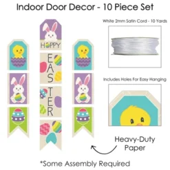 Big Dot Of Happiness Hippity Hoppity - Hanging Vertical Paper Door Banners - Easter Bunny Party Wall Decoration Kit - Indoor Door Decor -Aurora Party Sales GUEST 00b27885 8b87 4032 a59e e9618a068902