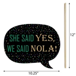 Big Dot Of Happiness Funny Nola Bride Squad - New Orleans Bachelorette Party Photo Booth Props Kit - 10 Piece -Aurora Party Sales GUEST 00ef4f39 d826 4ecc 94f2 1641a450ebba