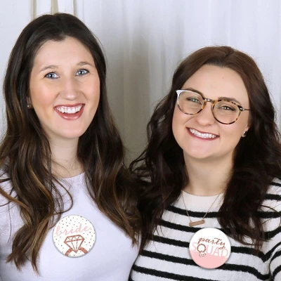 Big Dot Of Happiness Bride Squad - 3 Inch Rose Gold Bridal Shower Or Bachelorette Party Badge - Pinback Buttons - Set Of 8 3 Big Dot Of Happiness Bride Squad - 3 Inch Rose Gold Bridal Shower Or Bachelorette Party Badge - Pinback Buttons - Set Of 8 - Image 3