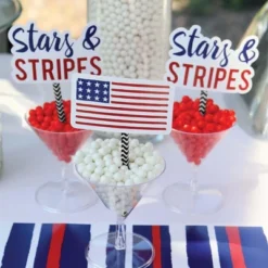 Big Dot Of Happiness Stars & Stripes - Paper Straw Decor - Memorial Day, 4th Of July & Labor Day USA Patriotic Party Striped Decor Straws - Set Of 24 -Aurora Party Sales GUEST 01af9d77 8c1c 48d4 bcb2 5a3467026095