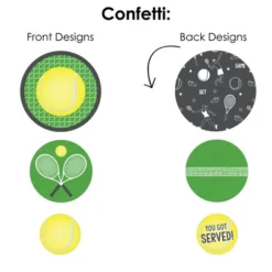 Big Dot Of Happiness You Got Served - Tennis - Baby Shower Or Tennis Ball Birthday Party Decor And Confetti - Terrific Table Centerpiece Kit 30 Ct -Aurora Party Sales GUEST 01b9e8d8 9606 4146 b77e 7fecd80591f0