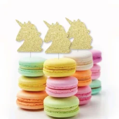 Big Dot Of Happiness Gold Glitter Unicorn - No-Mess Real Gold Glitter Cut-Outs - Magical Unicorn Baby Shower Or Birthday Party Confetti - Set Of 24 -Aurora Party Sales GUEST 01bb3a37 bf68 4922 bd6f 35fbb0044a26