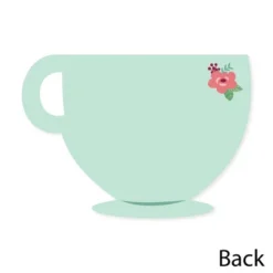 Big Dot Of Happiness Floral Let's Par-Tea - Shaped Thank You Cards - Garden Tea Party Thank You Note Cards With Envelopes - Set Of 12 -Aurora Party Sales GUEST 01ccf79c edeb 4e16 9ad2 5d84a4fdcb23