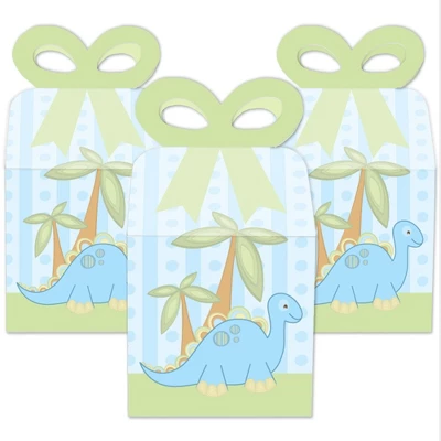Big Dot Of Happiness Baby Boy Dinosaur - Square Favor Gift Boxes - Baby Shower Or Birthday Party Bow Boxes - Set Of 12 1 Big Dot Of Happiness Baby Boy Dinosaur - Square Favor Gift Boxes - Baby Shower Or Birthday Party Bow Boxes - Set Of 12