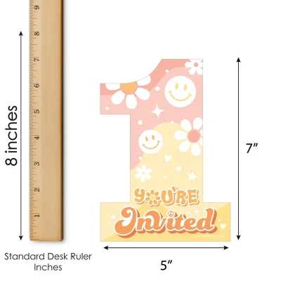 Big Dot Of Happiness Groovy One - Shaped Fill-In Invitations - Boho Hippie First Birthday Party Invitation Cards With Envelopes - Set Of 12 4 Big Dot Of Happiness Groovy One - Shaped Fill-In Invitations - Boho Hippie First Birthday Party Invitation Cards With Envelopes - Set Of 12 - Image 4