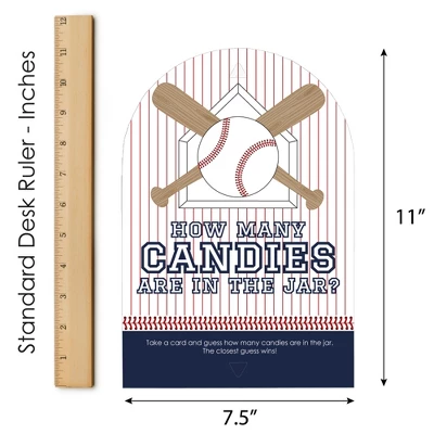 Big Dot Of Happiness Batter Up - Baseball - How Many Candies Baby Shower Or Birthday Party Game - 1 Stand And 40 Cards - Candy Guessing Game 5 Big Dot Of Happiness Batter Up - Baseball - How Many Candies Baby Shower Or Birthday Party Game - 1 Stand And 40 Cards - Candy Guessing Game - Image 5