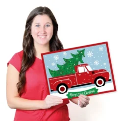 Big Dot Of Happiness Merry Little Christmas Tree - Paper Red Truck And Car Christmas Party Coloring Sheets - Activity Placemats - Set Of 16 -Aurora Party Sales GUEST 051149b1 8f26 4c06 9af9 126bf30734c6