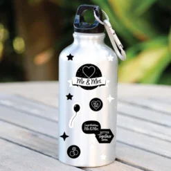 Big Dot Of Happiness Mr. And Mrs. - Black And White Wedding Or Bridal Shower Favor Kids Stickers - 16 Sheets - 256 Stickers -Aurora Party Sales GUEST 058b56f9 ed39 4c15 983b fc6ec609a0eb