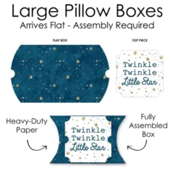 Big Dot Of Happiness Twinkle Twinkle Little Star - Favor Gift Boxes - Baby Shower Or Birthday Party Large Pillow Boxes - Set Of 12 -Aurora Party Sales GUEST 062d359f 3078 422b b3e6 d4fb8d761983