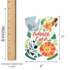 Big Dot Of Happiness Jungle Party Animals - Baby Bodysuit Wish Card Safari Zoo Animal Baby Shower Activities - Shaped Advice Cards Game - Set Of 20 -Aurora Party Sales GUEST 064c02ec 2d1e 4306 a7e2 0e40c13c735d