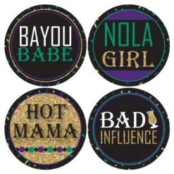 Big Dot Of Happiness Nola Bride Squad - New Orleans Bachelorette Party Funny Name Tags - Party Badges Sticker Set Of 12 -Aurora Party Sales GUEST 06727fc8 301b 4789 b36a c7e63a85a849