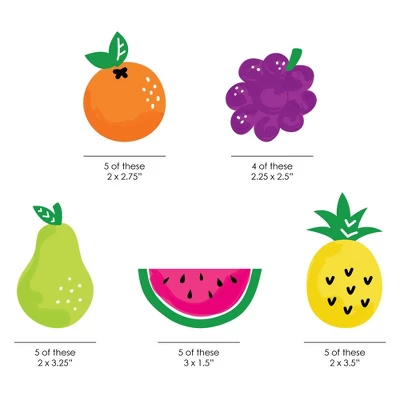 Big Dot Of Happiness Tutti Fruity Paper Straw Decor - Frutti Summer Baby Shower Or Birthday Party Striped Decorative Straws - Set Of 24 1 Big Dot Of Happiness Tutti Fruity Paper Straw Decor - Frutti Summer Baby Shower Or Birthday Party Striped Decorative Straws - Set Of 24