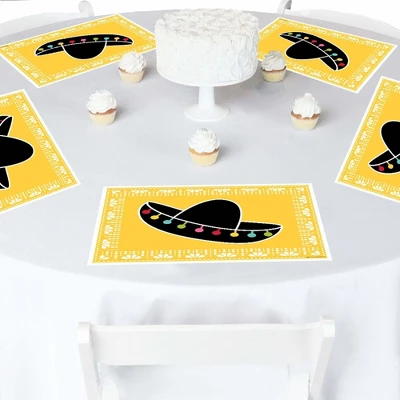 Big Dot Of Happiness Let's Fiesta - Party Table Decorations - Fiesta Placemats - Set Of 16 1 Big Dot Of Happiness Let's Fiesta - Party Table Decorations - Fiesta Placemats - Set Of 16