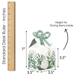 Big Dot Of Happiness Boho Botanical - Square Favor Gift Boxes - Greenery Party Bow Boxes - Set Of 12 -Aurora Party Sales GUEST 06d9d873 1a5b 4a40 9c65 f8a26cdc2dde