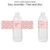 Big Dot Of Happiness Bride Squad - Rose Gold Bridal Shower Or Bachelorette Party Water Bottle Sticker Labels - Set Of 20
