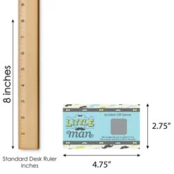 Big Dot Of Happiness Dashing Little Man Mustache - Baby Shower Or Birthday Party Game Scratch Off Cards - 22 Count -Aurora Party Sales GUEST 07502923 a358 4d25 8564 fb9a74c97524