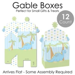 Big Dot Of Happiness Baby Boy Dinosaur - Treat Box Party Favors - Baby Shower Or Birthday Party Goodie Gable Boxes - Set Of 12 -Aurora Party Sales GUEST 08c9ff8c 536c 4043 a185 fb07edfb9156