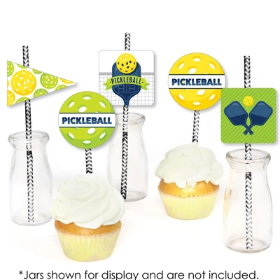Big Dot Of Happiness Let’s Rally - Pickleball - Paper Straw Decor - Birthday Or Retirement Party Striped Decorative Straws - Set Of 24 3 Big Dot Of Happiness Let’s Rally - Pickleball - Paper Straw Decor - Birthday Or Retirement Party Striped Decorative Straws - Set Of 24 - Image 3