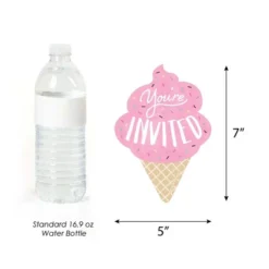 Big Dot Of Happiness Scoop Up The Fun - Ice Cream - Shaped Fill-in Invitations - Sprinkles Party Invitation Cards With Envelopes - Set Of 12 -Aurora Party Sales GUEST 09a7a0ba 775b 444d bff4 d7c3c8417daa
