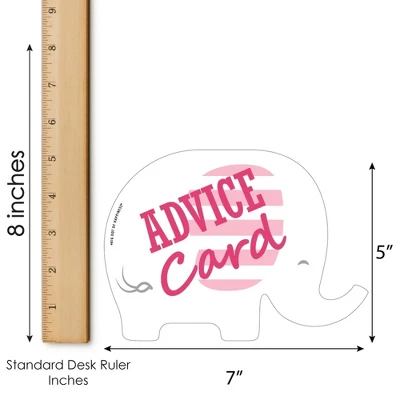 Big Dot Of Happiness Pink Elephant - Wish Card Girl Baby Shower Activities - Shaped Advice Cards Game - Set Of 20 3 Big Dot Of Happiness Pink Elephant - Wish Card Girl Baby Shower Activities - Shaped Advice Cards Game - Set Of 20 - Image 3