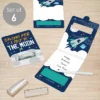 Big Dot Of Happiness Blast Off To Outer Space - DIY Assorted Rocket Ship Baby Shower Or Birthday Cash Holder Gift - Funny Money Cards - Set Of 6