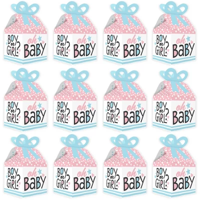 Big Dot Of Happiness Baby Gender Reveal - Square Favor Gift Boxes - Team Boy Or Girl Party Bow Boxes - Set Of 12 3 Big Dot Of Happiness Baby Gender Reveal - Square Favor Gift Boxes - Team Boy Or Girl Party Bow Boxes - Set Of 12 - Image 3