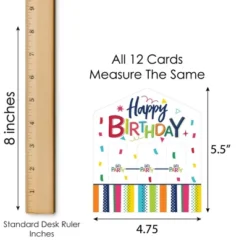 Big Dot Of Happiness Cheerful Happy Birthday - Colorful Birthday Party Game Pickle Cards - Pull Tabs 3-in-a-Row - Set Of 12 -Aurora Party Sales GUEST 0a6b48dc e283 4c93 8e95 668ff9b28f47