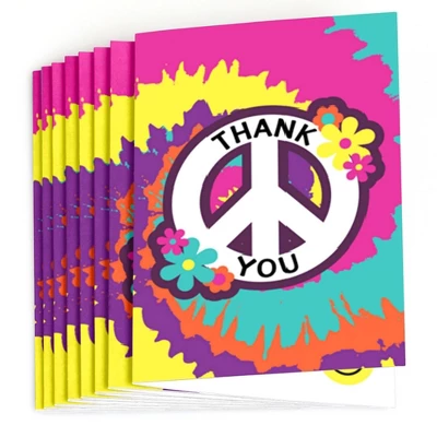 Big Dot Of Happiness 60's Hippie - 1960s Groovy Party Thank You Cards (8 Count) 1 Big Dot Of Happiness 60's Hippie - 1960s Groovy Party Thank You Cards (8 Count)