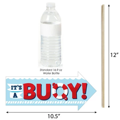 Big Dot Of Happiness Funny Ahoy It's A Boy - Nautical Baby Shower Photo Booth Props Kit - 10 Piece 2 Big Dot Of Happiness Funny Ahoy It's A Boy - Nautical Baby Shower Photo Booth Props Kit - 10 Piece - Image 2