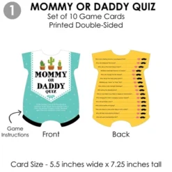 Big Dot Of Happiness Let's Fiesta - 4 Baby Shower Games - 10 Cards Each - Gamerific Bundle 8 Big Dot Of Happiness Let's Fiesta - 4 Baby Shower Games - 10 Cards Each - Gamerific Bundle -Aurora Party Sales GUEST 0b73fe18 a9c7 46c1 acd7 f0a39816a51b