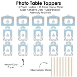 Big Dot Of Happiness Winter Wonderland - Snowflake Holiday Party And Winter Wedding Picture Centerpiece Sticks - Photo Table Toppers - 15 Pieces -Aurora Party Sales GUEST 0c5abb1b 7bcb 41c7 9d8c 57881798b639