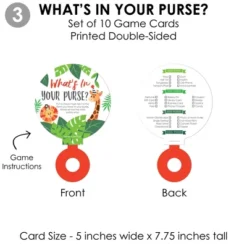 Big Dot Of Happiness Jungle Party Animals - 4 Safari Zoo Animal Baby Shower Games - 10 Cards Each - Gamerific Bundle -Aurora Party Sales GUEST 0c7496b2 8f28 4e23 ae94 5b92ca63cbcb