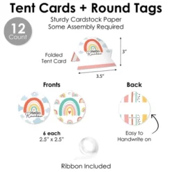 Big Dot Of Happiness Hello Rainbow - DIY Boho Baby Shower And Birthday Party Sweet Treats Signs - Snack Bar Decorations Kit - 50 Pieces -Aurora Party Sales GUEST 0ccdd5e3 d2f1 4ba5 aa0a 4e7139e49720