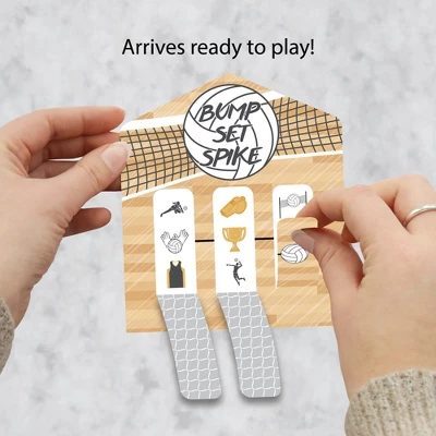 Big Dot Of Happiness Bump, Set, Spike - Volleyball - Baby Shower Or Birthday Party Game Pickle Cards - Pull Tabs 3-in-a-Row - Set Of 12 1 Big Dot Of Happiness Bump, Set, Spike - Volleyball - Baby Shower Or Birthday Party Game Pickle Cards - Pull Tabs 3-in-a-Row - Set Of 12