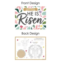 Big Dot Of Happiness Religious Easter - Paper Christian Holiday Party Coloring Sheets - Activity Placemats - Set Of 16 -Aurora Party Sales GUEST 0d4abb75 cc9c 4901 8572 34692ccdb053