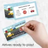 Big Dot Of Happiness Cars, Trains, And Airplanes - Transportation Birthday Party Game Scratch Off Cards - 22 Count