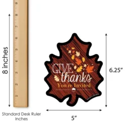Big Dot Of Happiness Give Thanks - Shaped Fill-in Invitations - Thanksgiving Party Invitation Cards With Envelopes - Set Of 12 8 Big Dot Of Happiness Give Thanks - Shaped Fill-in Invitations - Thanksgiving Party Invitation Cards With Envelopes - Set Of 12 -Aurora Party Sales GUEST 0deafe0b ac31 4c88 948f ac84d2d4f112