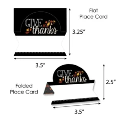 Big Dot Of Happiness Give Thanks - Thanksgiving Party Tent Buffet Card - Table Setting Name Place Cards - Set Of 24 -Aurora Party Sales GUEST 0e9f3399 efac 43fd be16 b32d0749832d