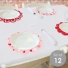 Big Dot Of Happiness Happy Valentine’s Day - Valentine Hearts Party Round Table Decorations - Paper Chargers - Place Setting For 12