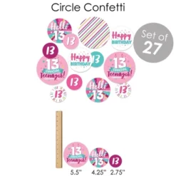 Big Dot Of Happiness Girl 13th Birthday - Official Teenager Birthday Party Supplies - Banner Decoration Kit - Fundle Bundle -Aurora Party Sales GUEST 0ffa6f41 9ec8 4e70 af6a 0d001c763df2