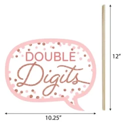 Big Dot Of Happiness 10th Pink Rose Gold Birthday - Happy Birthday Party Photo Booth Props Kit - 20 Count 7 Big Dot Of Happiness 10th Pink Rose Gold Birthday - Happy Birthday Party Photo Booth Props Kit - 20 Count -Aurora Party Sales GUEST 0ffc234e db27 42a8 a5d2 857cf67ff686