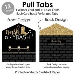 Big Dot Of Happiness Nash Bash - Nashville Bachelorette Party Game Pickle Cards - Pull Tabs 3-in-a-Row - Set Of 12 -Aurora Party Sales GUEST 105103fb dce9 4b1d be0a 19011203f923