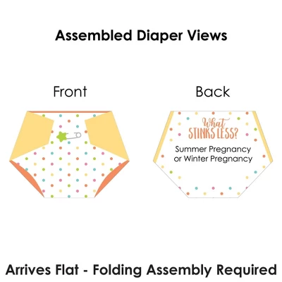 Big Dot Of Happiness Baby Neutral - Baby Shower Conversation Starter - 2-in-1 Dirty Diaper Game - Set Of 24 6 Big Dot Of Happiness Baby Neutral - Baby Shower Conversation Starter - 2-in-1 Dirty Diaper Game - Set Of 24 - Image 6