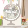 Big Dot Of Happiness World Awaits - Travel Themed Congratulations Giant Greeting Card - Big Shaped Jumborific Card
