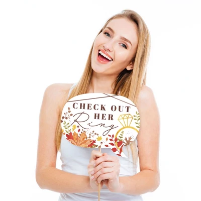 Big Dot Of Happiness Fall Foliage Bride - Autumn Leaves Bridal Shower And Wedding Party Photo Booth Props Kit - 20 Count 2 Big Dot Of Happiness Fall Foliage Bride - Autumn Leaves Bridal Shower And Wedding Party Photo Booth Props Kit - 20 Count - Image 2