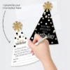 Big Dot Of Happiness Adult Happy Birthday - Gold - Shaped Fill-in Invitations - Birthday Party Invitation Cards With Envelopes - Set Of 12