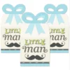 Big Dot Of Happiness Dashing Little Man Mustache Party - Square Favor Gift Boxes - Baby Shower Or Birthday Party Bow Boxes - Set Of 12