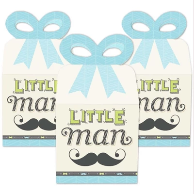 Big Dot Of Happiness Dashing Little Man Mustache Party - Square Favor Gift Boxes - Baby Shower Or Birthday Party Bow Boxes - Set Of 12 1 Big Dot Of Happiness Dashing Little Man Mustache Party - Square Favor Gift Boxes - Baby Shower Or Birthday Party Bow Boxes - Set Of 12
